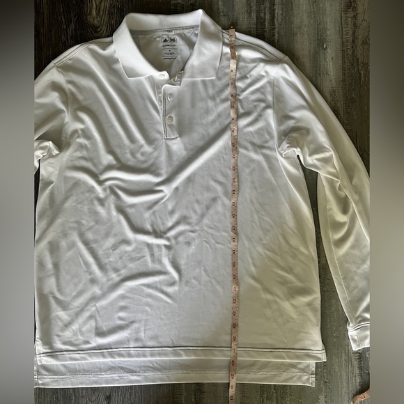 Adidas White ClimaCool Athletic Men’s Long Sleeve Size Medium - Picture 5 of 6